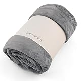 bon moment 毛布 伝説の毛布 シングル レギュラー マイクロファイバー 洗える／ボンモマン (チャコールグレー, シングル(W140×H200), ボリューム)