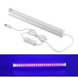 abedoe USBポータブル6 W LED UVライトバーAir Fresh殺菌ランプ殺菌紫外線ランプ395 – 400 NM for DJパーティー、バスルーム、キッチン、トイレ、寝室、AC 10