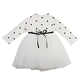 (ラランドリー) laraandlory 女の子 春秋 チュールスカート プルオーバー ワンピース 洋服 ふんわり 発表会 結婚式 入園式 演奏会 パーティー (70cm/6-12ヶ月, ホワイト)