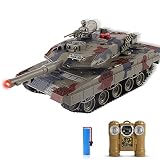 戦車 ラジコン戦車 2.4GHz無線 対戦タイプ バトルタンク 赤外線バトル RC バトルタンク ドイツレオパルト2A6 多機能 煙仕様 ライフラインバトルモード 反動振動シミュレーション 効果音 回転式砲台 誕生日 プレゼント 贈り物 こども向け