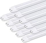 Worthy Lighting led蛍光灯 20w形 直管 蛍光灯 led 蛍光管 グロー式工事不要 高輝度1000lm 昼光色(6000K-6500K) 58cm G13 t8 20W型 【10本入り】