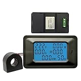 KKmoon デジタル 電力計 電圧メーター ワットモニター エネルギーメーター LCD 100A 5KW 周波数メーター 電圧計 電流計 電流 アンプ ワット メーター