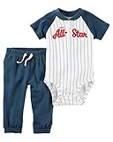カーターズ Carter's ボディスーツ パンツ 2点セット 2-Piece Bodysuit & Pant Set NB (50-55cm) [並行輸入品]