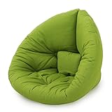 北欧 北欧デザイン 座椅子 2way 広げてマットレスにも 1人掛け ソファ デザイナーズ ファブリック グリーン