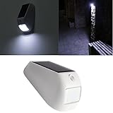 new led solar powered pir motion sensor led wall light waterproof