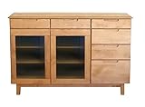 サイドボード キャビネット リビングボード 幅120cm カラー：ナチュラル