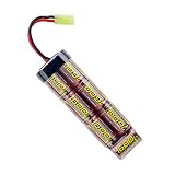 Melasta ミニSタイプ 8.4v 電動ガン用 互換バッテリー NIMHニッケル水素 大容量 1600mAh 東京マルイ 次世代 従来 エアガン AK74MN、AKS74U、M4A1、MP5 A4、G36C、PSG-1、P90、SCAR-Lなどに適応