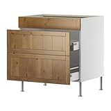 IKEA(イケア) FAKTUM ファゲルランド アンティークステイン 60 cm 69856887 シンクユニット用ベースキャビネット 引き出し付/ フロント2枚、ファゲルランド アンティークステイン