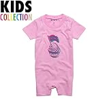 WYATT ワイアット Slip Cake Rompers ロンパース 半袖 赤ちゃん ベビー BABY 子供服 ピンク WY161009 / 70サイズ