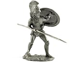 マケドニアの重装歩兵、紀元前4年。金属の彫刻。コレクション54mm（1/32スケール）ミニチュアフィギュア。ブリキおもちゃの兵隊。