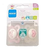1パック2 Mamスタイル 0 + M個のおしゃぶり (ピンク - 'I Love Daddy')、 (MAM UK LTD) - MAM Style 0+M Soother, 2 per pack 