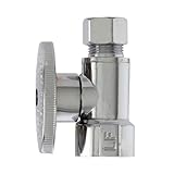 Plumb Pak mp2058pclf 1 / 2 "メス鉄パイプX 3 / 8 "外径：圧縮、クロム、ストレート供給停止バルブ、1 / 4 Turn、鉛フリー