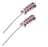 ALEKO 2 fowp23人工23インチゴージャスなOrchid Flowerカラーホワイトとパープル、2のセット