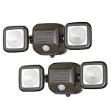 Mr. Beams MB3000 High Performance Wireless Battery Powered Motion Sensing Led Dual Head Security Spo