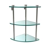 Allied Brass NS-6-ABR 22' Triple Glass Shelf with TB Venetian Bronze [並行輸入品]