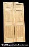 Cafeドアby CafeドアEmporium |フル高さPine Raised 6パネルCafeドア| Premade for 30 " W Finished Opening | 76 " Tall