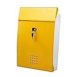 【手紙が届くのが楽しみになる】 北欧風 ポスト 貴女の宅急便 大容量 赤い 黄色 投函物 玄関 ガーデニング 家具 インテリア 【イエロー 】 SY-POST1078-YE