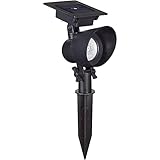 BOSTON HARBOR SPS2-R7-BK-T8 Solar Flood Light, Black [並行輸入品]