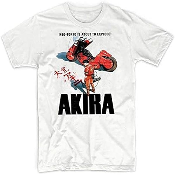 TEE7 AKIRA Tシャツ 半袖 男女兼用 Amazon | Akira アキラ Tシャツ メンズ 夏服 半袖 綿100％ 丸襟
