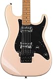 Squier by Fender エレキギター Contemporary Stratocaster® HH FR, Roasted Maple Fingerboard, Black Pickguard, Shell Pink Pearl ソフトケース付き