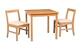 ダイニング3点セット テーブル幅75cm ダイニングテーブル ダイニングチェア 天然木 木製 食卓 椅子 いす チェアー チェア シンプル 北欧 正方形 机 ナチュラル