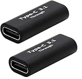 Access 【 10Gbps 】USB延長コネクタ Type-C用メス-メス USB 10Gbps 3.2 Gen2 延長アダプタ 2個セット EC74-S2PA