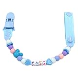 赤ちゃんのおしゃぶりリーシュコード/ケース特別おしゃぶりクリップおしゃぶりホルダーブルーパパ