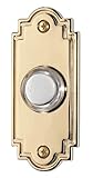 NuTone PB15LPB Wired Lighted Door Chime Push Button, Polished Brass [並行輸入品]