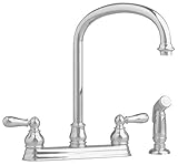 American Standard 4771.732.295 Hampton Kitchen Faucet with Escutcheon Plate, Satin Nickel [並行輸入品]