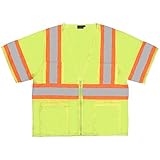 ERB 62140 S683P ANSI Class 3 Mesh Vest Lime Green 3X-Large [並行輸入品]