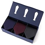 [オリヒカ] 箱付き ネクタイ3本セット 洗えるウォッシャブル ギフトボックス AZSET1 メンズ AZSET5-4 Free Size 3本セット
