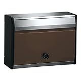 ナスタ(NASTA) 住宅用 郵便ポスト 防滴タイプ 静音大型ダイヤル錠 ボンメール レインボー KS-MB34S-L-BB ビターブラウン