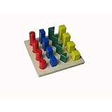 モンテッソーリ数学マテリアルジオメトリソリッドラダー2 for preschool early learningおもちゃ