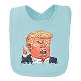 怒っているドナルドトランプの顔ベイビービブ - ブルー