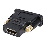 1個のDVI-HDMIアダプターDVIオス-HDMIメスコンバーター24+1 HD HDMIコネクター