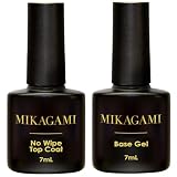 MIKAGAMI ノンワイプトップジェル ベースジェル ジェルネイル HEMAフリー 7mL 2本セット 日本製