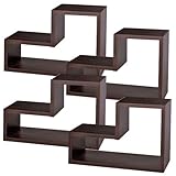 AZUMAYA（東谷） パズル式オープン収納ラック NWS-558 4個セット ブラウン