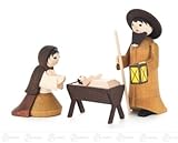 誕生および付属品の神聖な家族は x の深さ 2 cmx7 cmx3 cm の鉱石山のクリスマスの装飾のテーブルの装飾の幅 X の高さをピクルスにしました