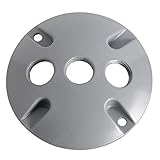 Taymac LV330S Three-Hole Round Metal Lampholder Cover, Gray [並行輸入品]