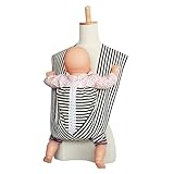 tacmamy(タックマミー) 抱っこひも 綿100％ボーダー×レース (M, ボーダー・ネイビー レース)