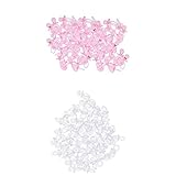 Homyl 約288個　ミニサイズ　おしゃぶり　チャーム　赤ちゃん　ベビーシャワー　おもちゃ　玩具　プレゼント　ピンク　ブルー　２色選べる　 - ピンククリア