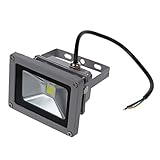 SODIAL(R)10W　LEDライト　防水　アウトレットセキュリティ　フラッドライト　110V 85-265V AC 昼光白