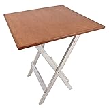 pf-009-w 59.5x59.5x71.0 BROWNxWHITE(pf-022) ガーデニングテーブルに最適　職人の手作り スクエアテーブル 屋外 バルコニー 手作りガーデンテーブル サイドテーブル 四角 丈夫 ブラウン ホワイト 手