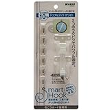 WAKAI 石こうボード用トリプルフック(2個入) ホワイト