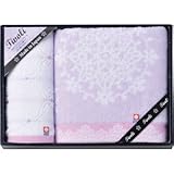 『お返し 香典返し 法要 引き出物などに人気の商品』　　今治製タオル　ロマンローズ　チボリ バスタオル＆ウォッシュタオル