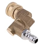Baosity 高圧ノズル　1/4インチ クイックコネクタ　ピボット カプラー　120度調整　ワッシャー継手　