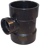 Genova Products 81142 ABS Reducing Sanitary Tee, 4" x 2" by Genova Products [並行輸入品]