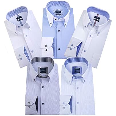 専門　M-80セット Amazon.co.jp: ワイシャツ 長袖 5枚セット M(80)ノーマル Cセット/flm