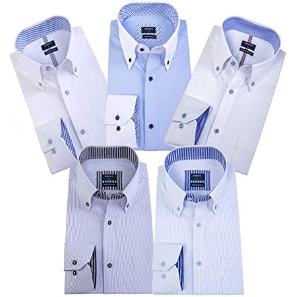Amazon.co.jp: ワイシャツ 長袖 5枚セット M(80)ノーマル Cセット/flm