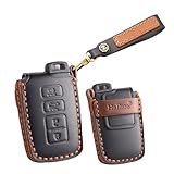 トヨタ向けの スマートキーケース キーホルダー キー保護 toyota ハリアー 60系 ノア 80系 ヴォクシー80系 エスクァイア80系 アルファード 30系 ヴェルファイア30系 プリウスα等に適用 ハンドメイド 高級 レザー 落ちにく オシャレ ブラック
